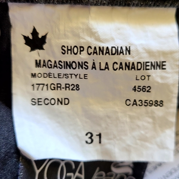 YOGAJEANS RACHEL SKINNY 31" NWT STEEL GREY JEANS - Picture 9 of 10